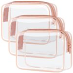 PACKISM Clear Makeup Bag - TSA Approved Toiletry Bag for Travel Size