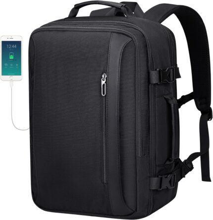 PIJUSHI Travel Backpack for Women Men Expandable Carry on Backpacks