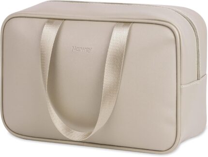 PU Leather Large Travel Toiletry Bag Women Toiletries Bag Skincare Bag