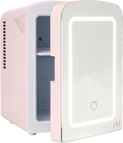 Paris Hilton Mini Refrigerator and Personal Beauty Fridge, Mirrored