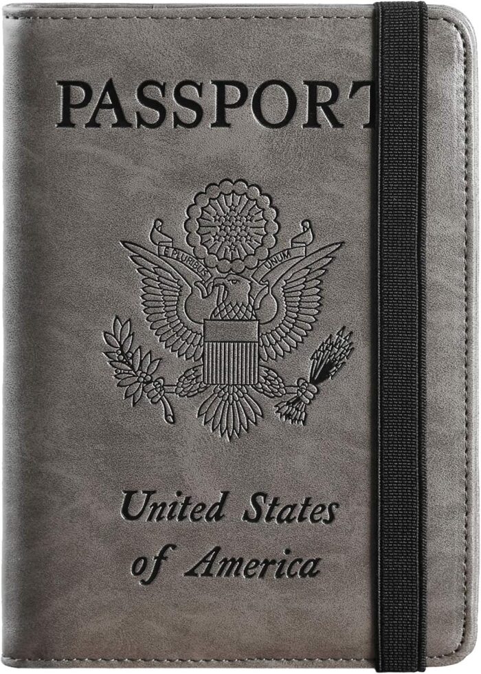 Passport Holder Cover Wallet Travel Essentials RFID Blocking Leather