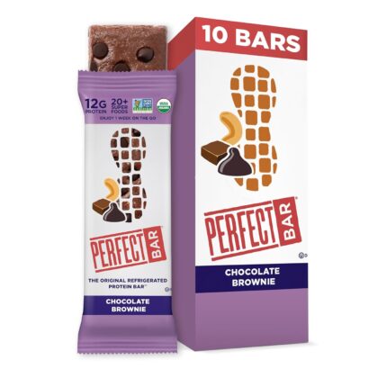 Perfect Bar, Chocolate Brownie Protein Bar, Organic, Gluten Free, Soy