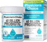 Physician's CHOICE Probiotics 60 Billion CFU - 10 Strains + Organic