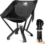 Portable Folding Camping Chair, One-Piece Die-Cast Aluminum Frame