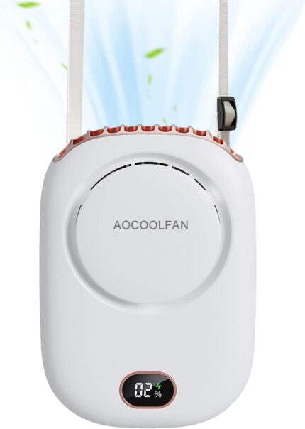 Portable Neck Fan, Mini Small Personal Handheld Fan USB Rechargeable 3