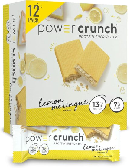 Power Crunch Protein Wafer Bars, High Protein Snacks with Delicious