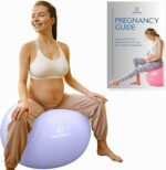 ProBody Pilates Pregnancy Ball - Yoga Ball for Pregnancy with Book,