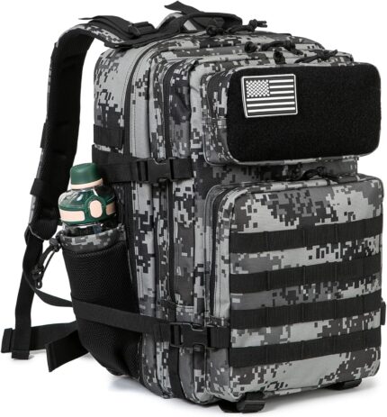 QT&QY 25L/35L/45L Military Tactical Backpack For Men Molle Daypack 3
