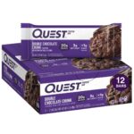 Quest Nutrition Double Chocolate Chunk Protein Bars, 20g Protein Bars,