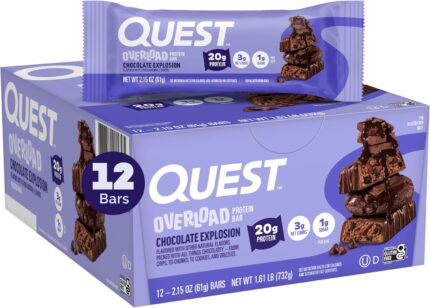 Quest Nutrition Overload Protein Bars, Chocolate Explosion, 20g