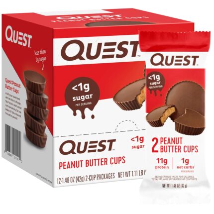Quest Nutrition Peanut Butter Cups, 11g Protein, 1g Sugar, Low Carb,