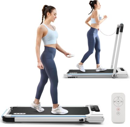 REDLIRO Under Desk Treadmill 2 in 1 Walking Pad, Portable,