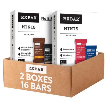 RXBAR Minis Protein Bars, Snack Bars, Variety Pack (16 Count)
