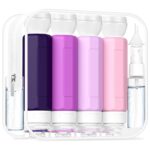 Redfly 17PCS Travel Bottles for Toiletries, TSA Approved Travel Size