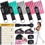Resistance Bands with Handles for Women, 5 Level Exercise