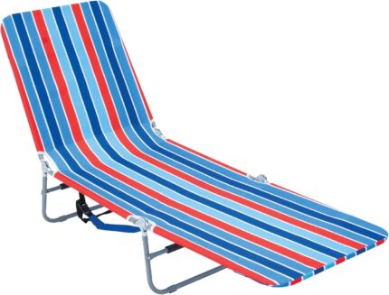Rio Beach Portable Lay Flat Folding Backpack Beach Lounge Chair with