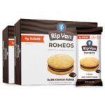 Rip Van Romeos Dark Chocolate Fudge Cookies - Low Sugar Cookies -