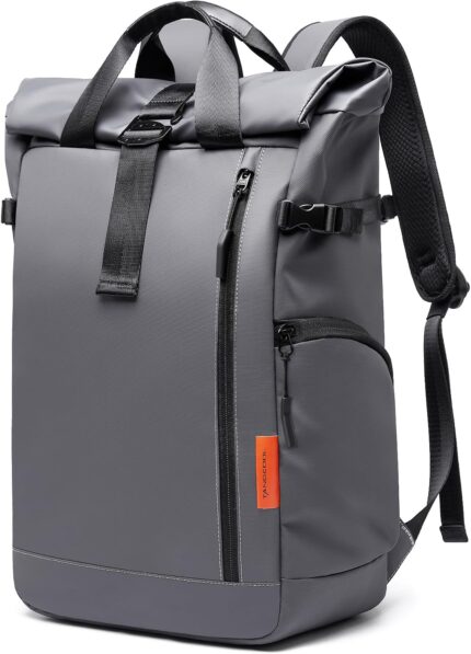 Roll Top Travel Backpack for Men and Women 15.6 Inch 20-25L Expandable