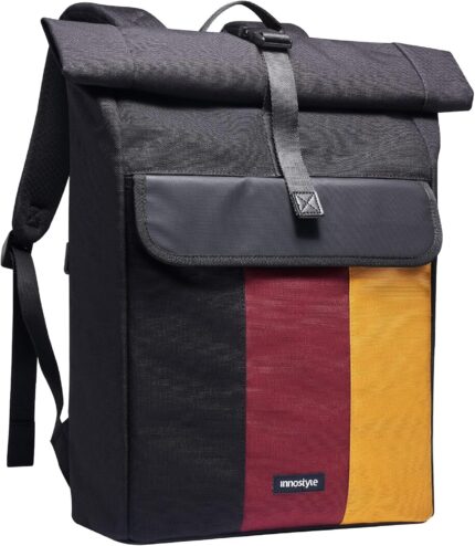Rolltop Laptop Backpack for Men Women Travel Expandable Work Backpack