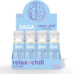 SAGA Organic Relaxation Shots | Contains Adaptogens & Mushrooms -