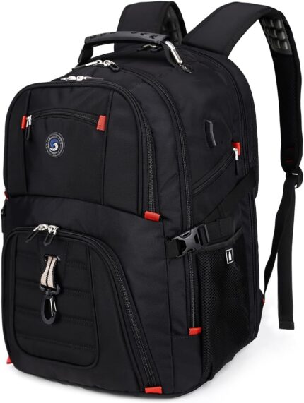 SHRRADOO Extra Large 50L Travel Laptop Backpack with USB Charging