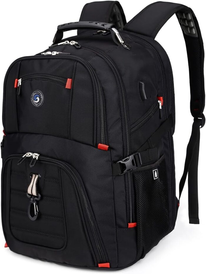 SHRRADOO Extra Large 50L Travel Laptop Backpack with USB Charging