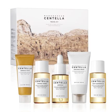 SKIN1004 Madagascar Centella Travel Kit, Toner, Ampoule, Soothing
