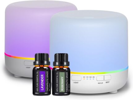 Scent Essential Oil Diffuser 2 Pack 200 ML Ultrasonic Cool Mist