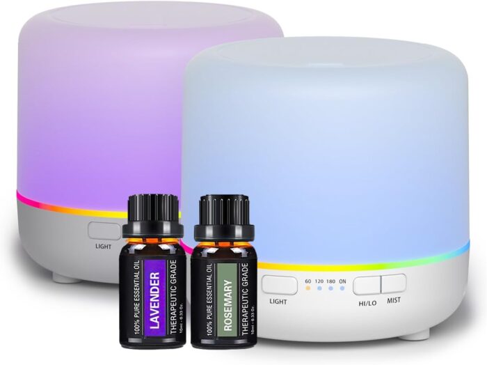 Scent Essential Oil Diffuser 2 Pack 200 ML Ultrasonic Cool Mist