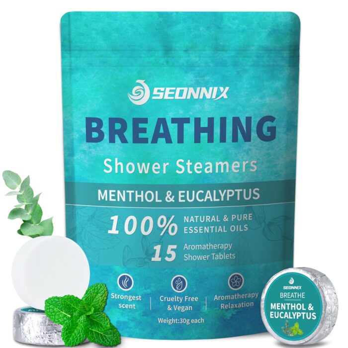 Shower Steamers Aromatherapy 15 Pack, Menthol & Eucalyptus Shower