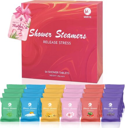 Shower Steamers Aromatherapy for Women and Men, 24-Pack Organic Shower