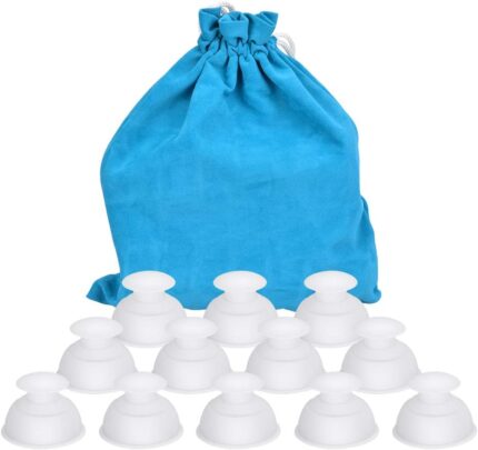Silicone Cupping Therapy Sets Cups Massage, 12pcs Professional Vacuum