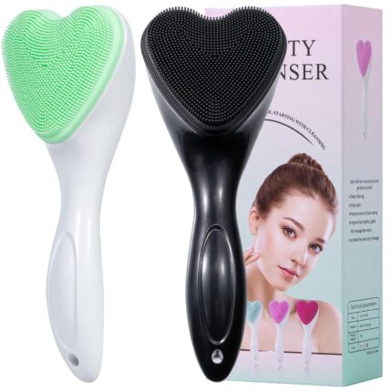 Silicone Face Scrubber Exfoliating Brush 2 Pack, Manual Handheld