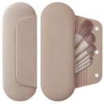 Silicone Makeup Brush Holder Travel Cosmetic Bag：Soft Portable