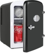 Simple Deluxe 4L Portable Mini Fridge Warmer and Cooler Six 12oz Cans