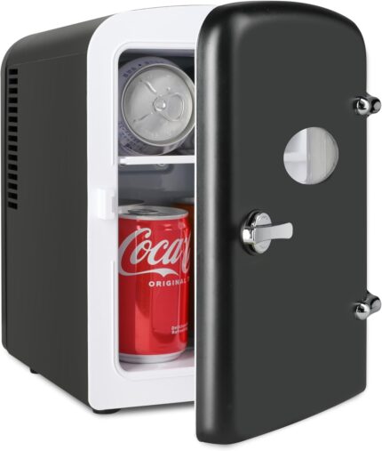 Simple Deluxe 4L Portable Mini Fridge Warmer and Cooler Six 12oz Cans