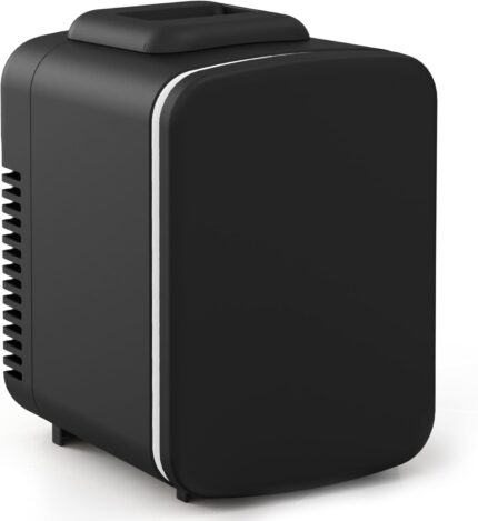 Simple Deluxe 4L/6 Can Mini Fridge, Portable Cooler & Warmer