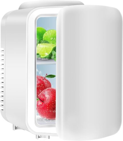 Simple Deluxe Mini Fridge, 4L/6 Can Portable Cooler & Warmer
