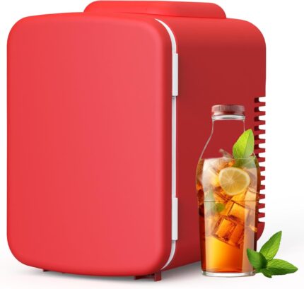 Simple Deluxe Portable Mini Fridge 4-Liter/6 Can 100% Freon-Free