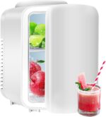 Simple Deluxe Portable Mini Fridge, 4L/6 Can Cooler and Warmer Compact