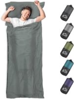 Sleeping Bag Liner, Adult Sleep Sack & Travel Sheets, Lightweight