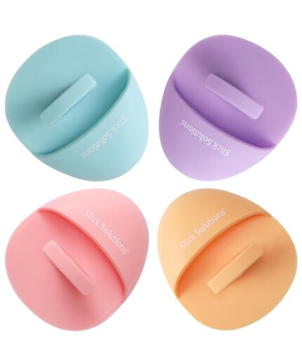 Slick- Silicone Facial Cleansing Brush, 4 Pack, Silicone Face Scrubber