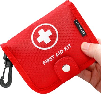Small First Aid Kit, 100 Pieces Water-Resistant Well Organzied Pouch
