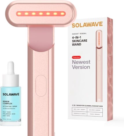 Solawave 4-in-1 Radiant Renewal Red Light Therapy Wand & Renew Complex
