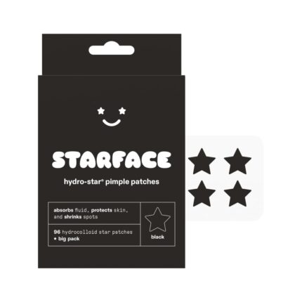 Starface Black Star BIG PACK, Hydrocolloid Pimple Patches, Absorb