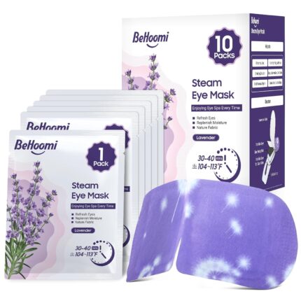 Steam Eye Mask, 10 Packs Heated Eye Mask, Self Heating Disposable SPA