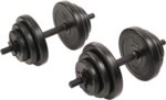Sunny Health & Fitness Exercise Vinyl 40 Lb Dumbbell Set
