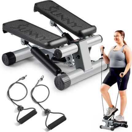 Sunny Health & Fitness Mini Stepper for Exercise at Home,