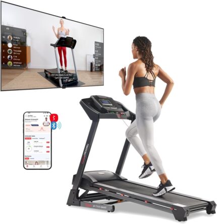 Sunny Health & Fitness Premium Foldable Treadmill for Home,