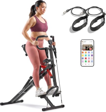 Sunny Health & Fitness Row-N-Ride PRO, Full Body Combo Squat
